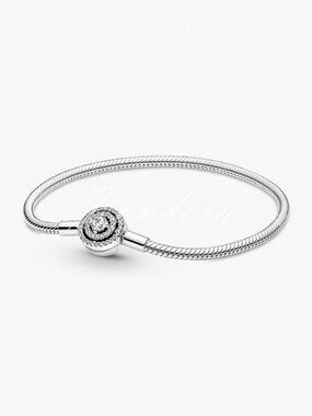 Pandora Moments Halo Snake Chain Bracelet